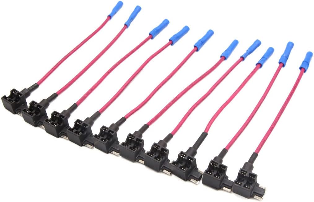 10pcs Mini Add-A-Circuit Blade Design ATM Tap Low Fuse Holder for Car Vehicle
