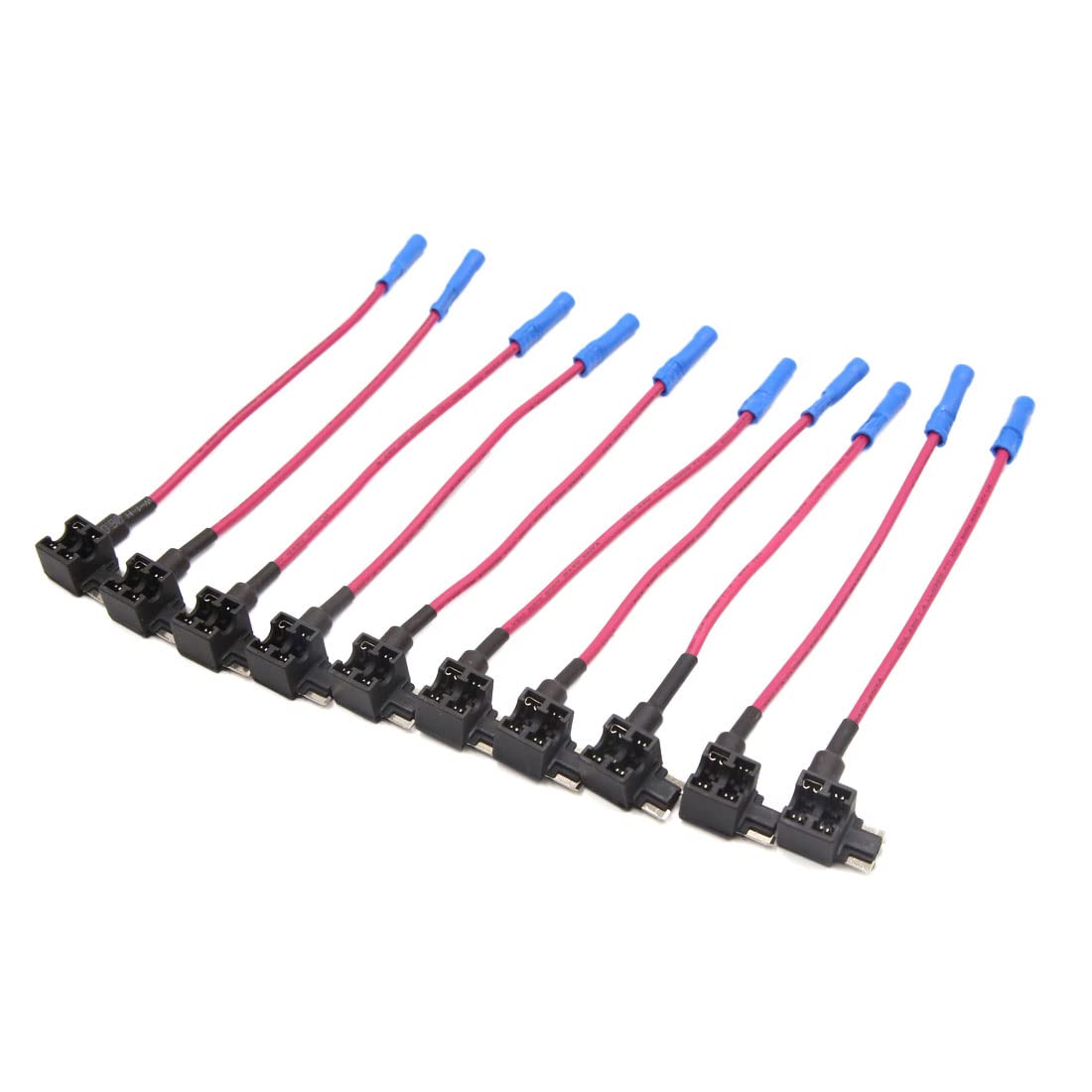 AERBNYEQP 10pcs Mini Add-A-Circuit Blade Design ATM Tap Low Fuse Holder for Car Vehicle