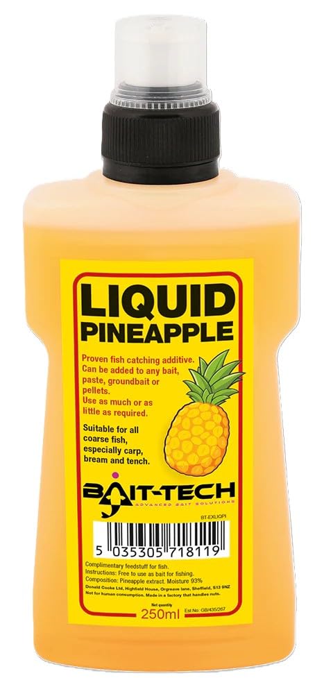 Liquid Pineapple Glug 250ml by Bait-Tech Fishing Bait Angling