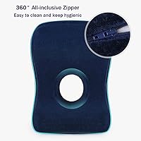 Vista 5 de Almohada de almohada para dormir de oficina para siesta de escritorio, almohada de siesta boca abajo con diseño de agujero brethable, almohada