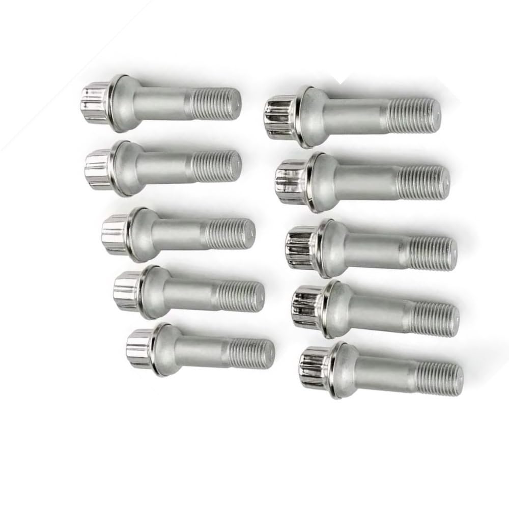 Ruota Bulloni Alette Prigionieri Compatibile Con Benz Per Classe S 2013-2016 Per GLK 2013-2016 Per GL450 2013-2016 Auto Ruota Borchie Hub Per Set Bulloni Ruota Lug Vite(10 PCS)