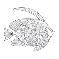 Algopix Similar Product 19 - Accent Plus Intricate Fish Wall Decor