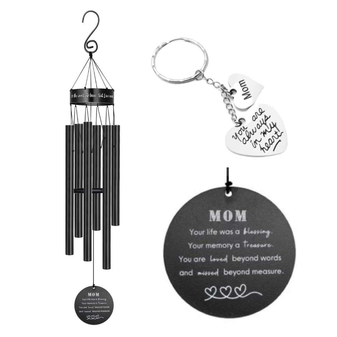 Gedenk-Windspiel Für Verstorbene – Personalisiertes Trauergeschenk Für Mama, Papa, Oma, Ehemann