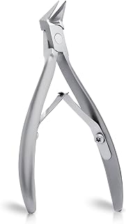 Straight Slanted Ingrown Toenail Clippers for Thick Toenails, Sharp Pointed Tip Toe Nail Cutter, Stainless Steel Heavy Duty Podiatrist Tools for Seniors Men (Silver)