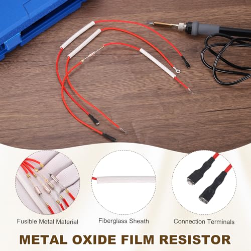 MECCANIXITY Universal Rice Cooker Temperature Fuse, 100°C 10A 250V Metal Thermal Fuse with Both End Terminal Fiberglass Sleeving for Electric Pressure Cooker Repair Part