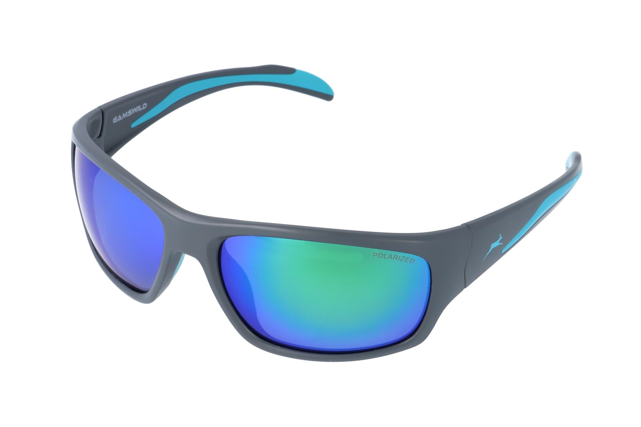 Gamswild WS4035 okulary przeciwsłoneczne z polaryzacją GAMSSTYLE okulary rowerowe okulary narciarskie okulary sportowe dla kobiet i mężczyzn unisex | szare | czarne | niebieskie |
