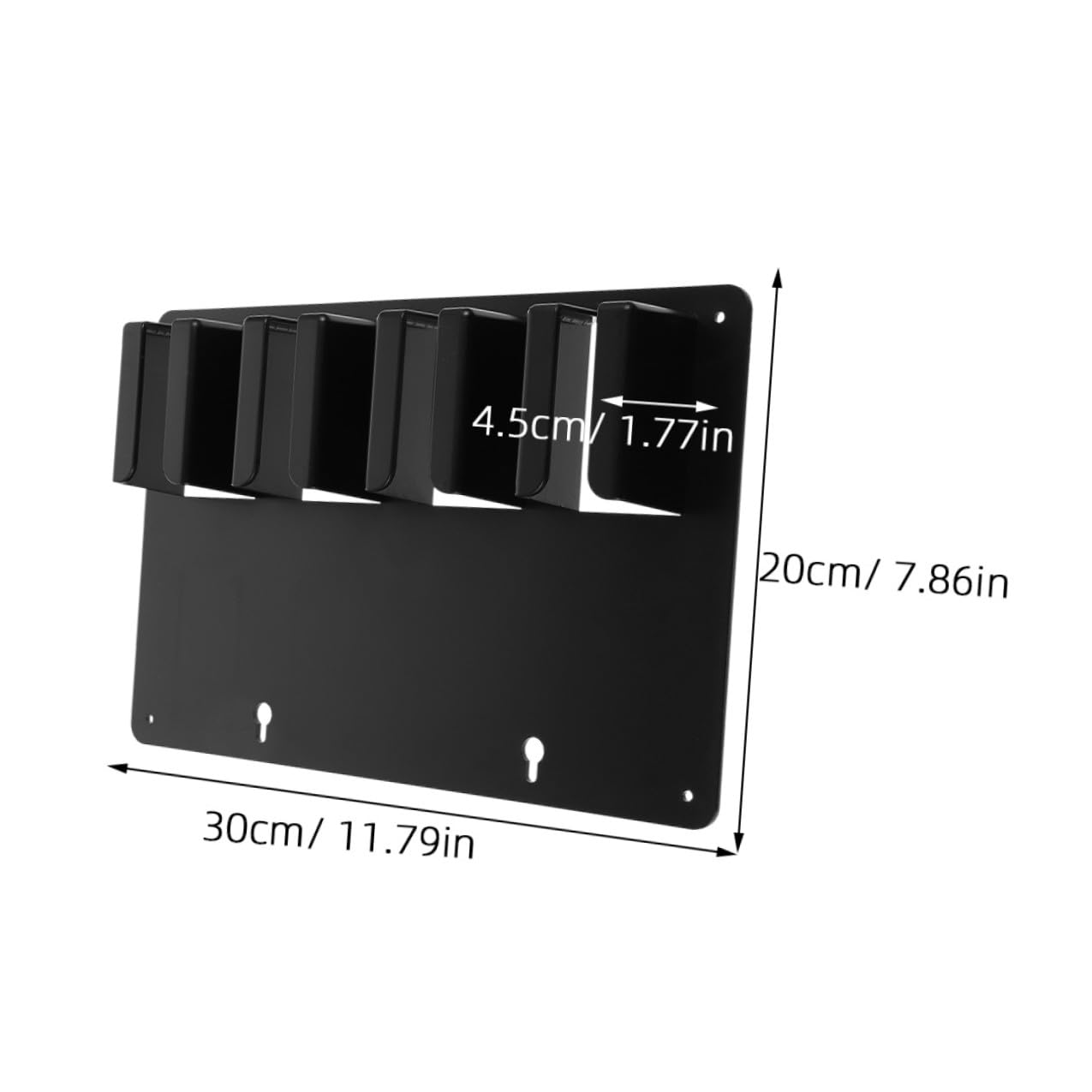 TEHAUX Soporte para Cortapelos y Organizador Colgante de Herramientas de Salón 3 Piezas Negro Compatible Múltiples Modelos Uso Profesional en Peluquería