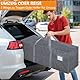 Dntorx 4 Stück 120L Aufbewahrungstasche, Heavy-Duty Umzugstaschen Wasserdicht Umzugskartons Große mit Reißverschluss Griff Faltbar Aufbewahrungsbox für Umzug Camping Kleidung Aufbewahrung (Grau)