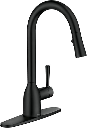 Moen - 87233BRB Adler Llave de cocina de arco alto con una sola manija