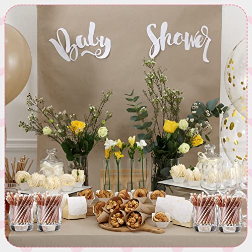 50 Pieces Half Pencils Baby Shower Pencils Sharpened Pencils With Erasers Pencils For Baby Shower Presharpened Pencils Woodcase Pencils For School Office Supplies, 4 Inch (Rose Gold, Girl Style) #TOP3