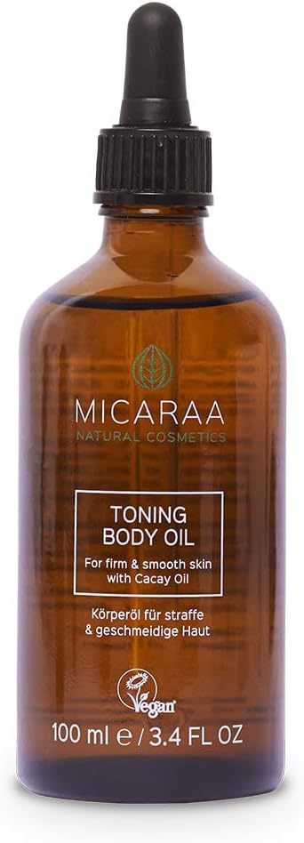 ACARAA Body Oil, Oil Moisturizer To Tighten Skin, Anti-Aging Bio Oil Against Stretch Marks & Itchy Skin, Skin Oil With Jojoba Oil, Argan Oil & Almond Oil, Natural Cosmetics From Germany, 3.4 oz