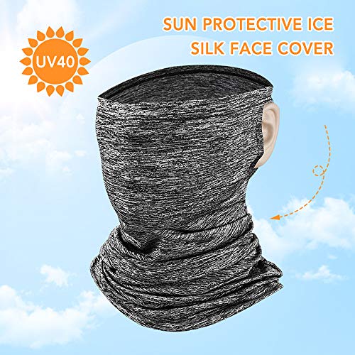 Bandana, Andoer Homens Mulheres Cooling Bandana Protetor facial Protetor Solar Anti-Sol Externo Lenç