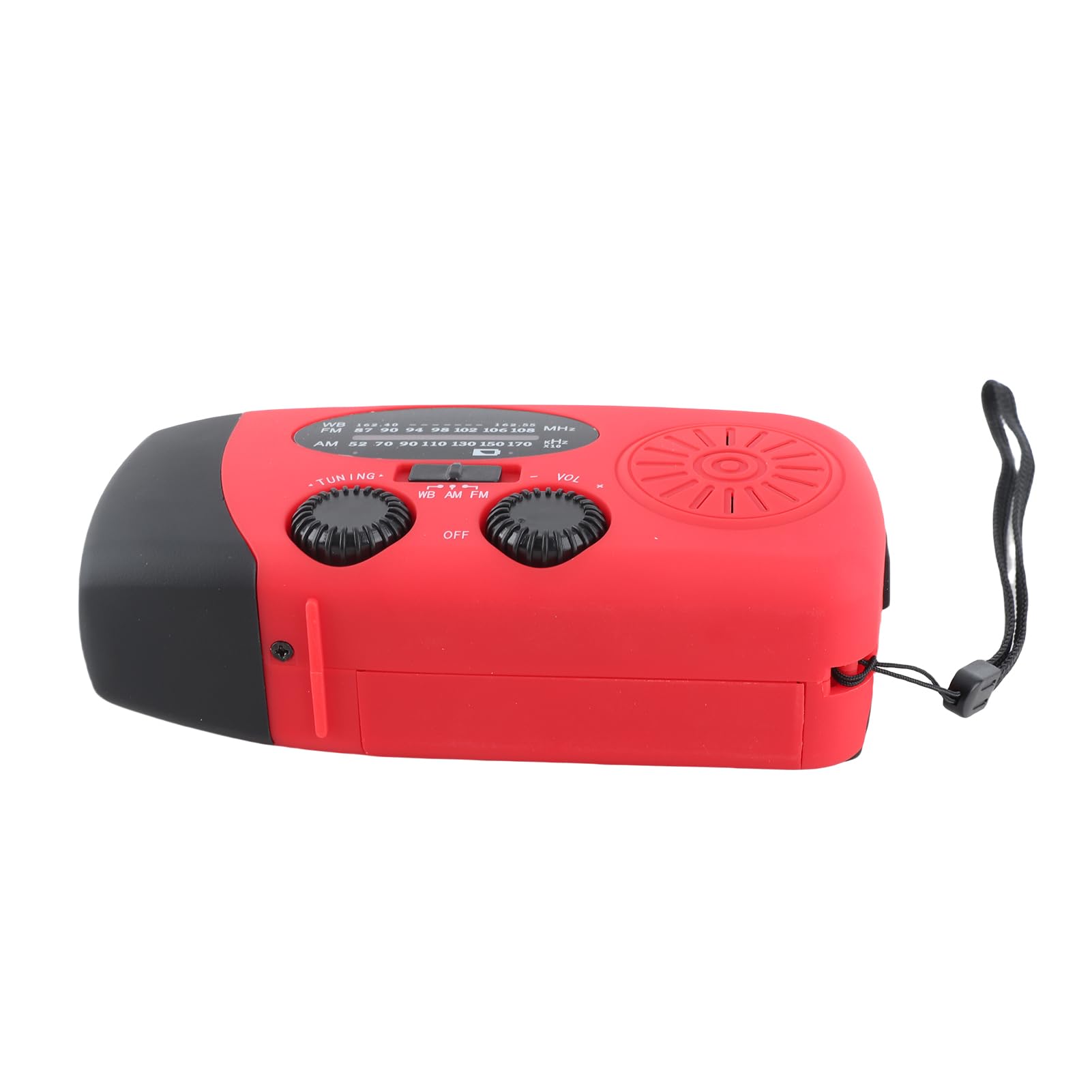 Radio solaire d'urgence FM/AM/NOAA avec lampe de poche 3 LED et batterie externe 1000 mAh
