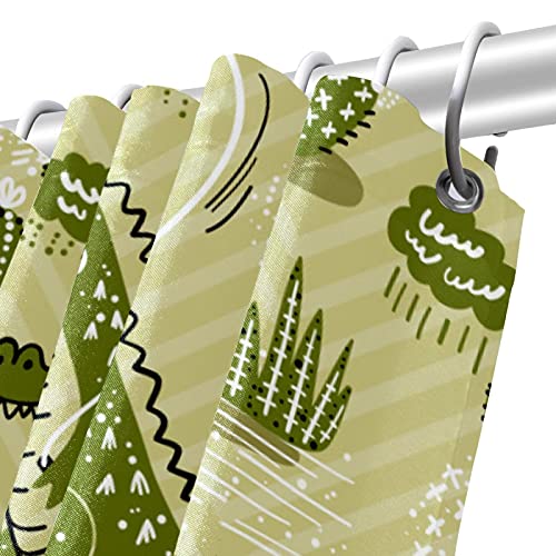 Rideau de douche crocodile imperméable et lavable pour douche enfant - 6