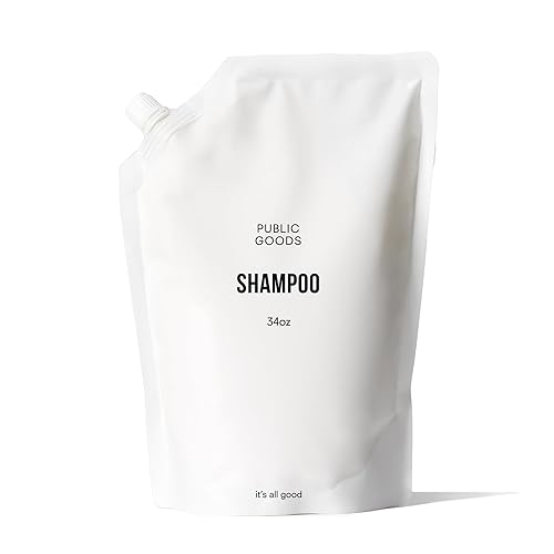 Public Goods Champú para mujeres y hombres Champú suave natural para limpiar y nutrir todo tipo de cabello Fabricado con aceites esenciales