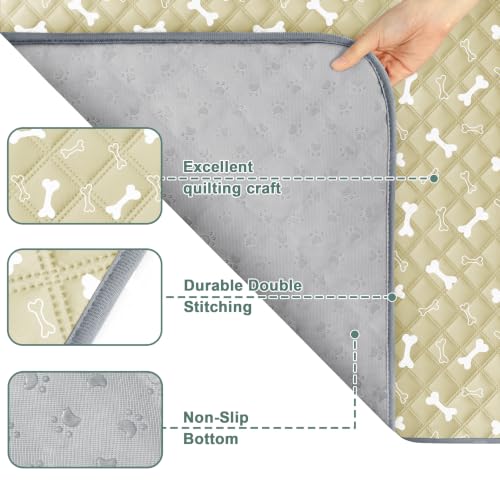 Image of Eterish Washable Pee Pads for Dogs Extra Large 36'' x 48'' 2 Pack | Reusable Absorbent Pet Puppy Dog Training Pads Non-Slip, Waterproof Whelping Potty Pads for Dogs Leak-Proof