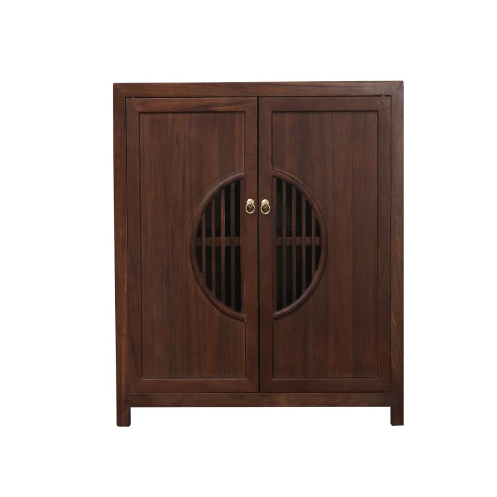 Sideboard Chinesische Lagerschränke aus Massivholz, Sideboards zur Küchenaufbewahrung, Schuhschränke for den Hauseingang, Zen-Möbel Sideboard mit Schubladen