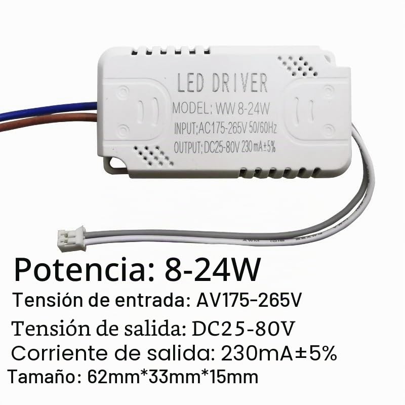LED Driver 230mA 8-24w 24-40w 40-60w 60-80w 80-120w 100-150w LED Constant Current Driver Power Unit Supply LED Transformer(24-40W)