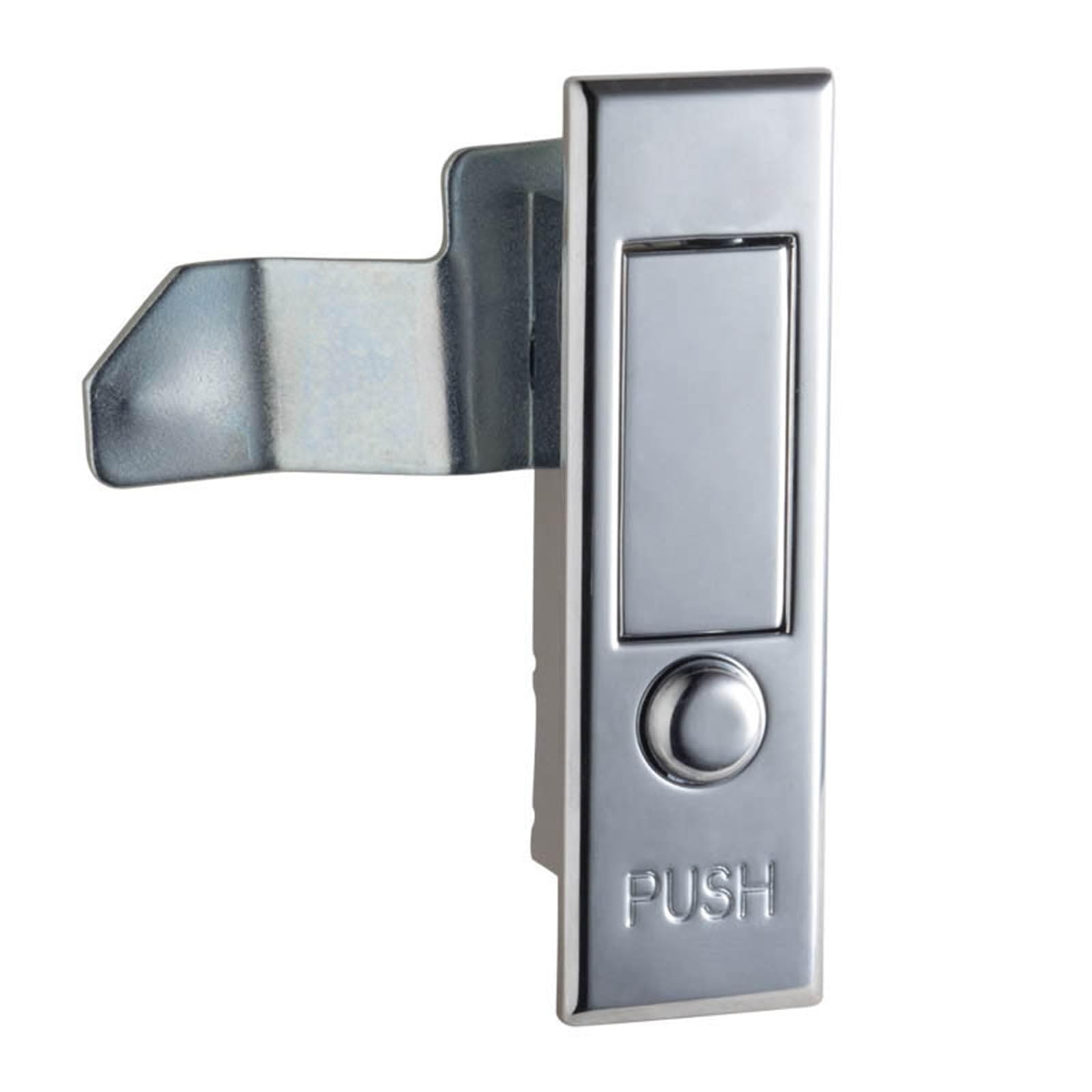 Ntbpeyzvqf One Color Bright Chromium Ms503 Button Bounce Lock Distribution Cabinet Industrial Equipment Door Zinc Alloy Flat Box 1Pcs(Ms503-1-1 (Right))