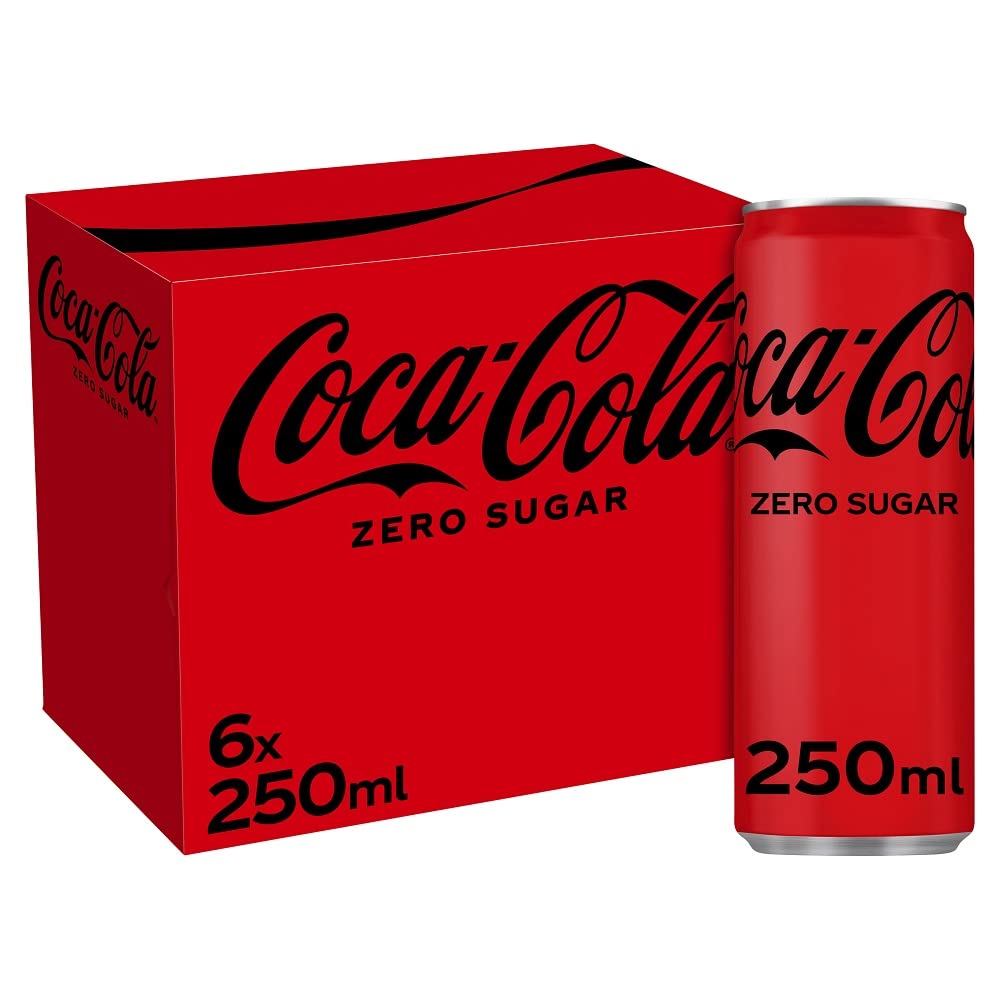 Coca-Cola Zero Sugar, 6 x 250ml