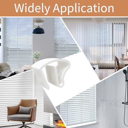8 Stück Klemmhalter für Jalousien Fenster Ohne Bohren,Rollo Ohne Bohren,Klemmhalter für Rollos,Rollo Halterung Fenster,Doppelrollo Klemmträger für Klemmfix,Wandhalterung Kabel Klemmen Ersatzteile