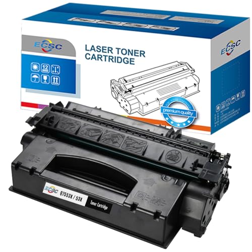 ECSC Compatible Toner Cartridge Replacement for HP LaserJet M2727nf MFP M2727nfs MFP P2014 P2014n P2015 P2015d P2015dn P2015dtn P2015n P2015x Canon i-SENSYS LBP-3310 LBP-3370 Q7553X Q7553X (Black)