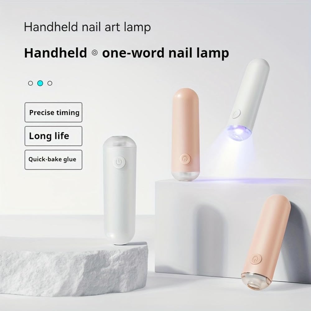 ZBDZSW Przenośna lampa UV do paznokci żelowych, Mini lampa do paznokci, przenośna lampa LED do paznokci, suszarka do paznokci USB do szybkiego utwardzania
