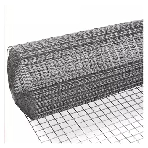 YDHSIKK Rollos de Tela metálica soldada, Rollo de Malla de Alambre Soldado galvanizado en Caliente de 0,8 mm de Espesor, 1-2 m x 18 m, Varios tamaños de Malla(1.5cm Mesh,1x18m/3.3x59ft)