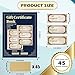180 Sets Gift Certificate Book Vintage 2 Part Carbonless Duplicate with Kraft Envelopes and Serial Numbers for Small Business Salon Spa Retail Restaurant (4)