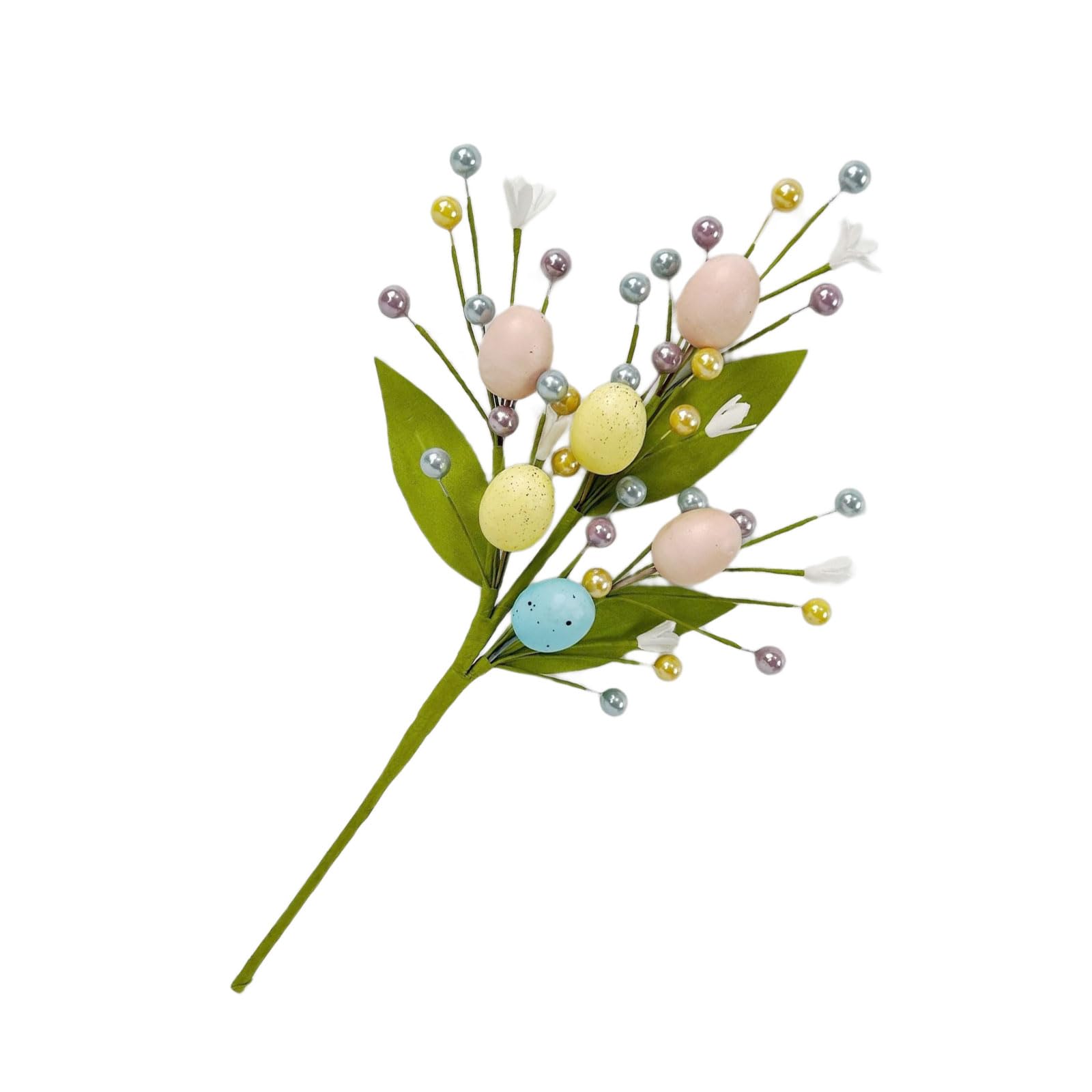 YROHGKPN Tree Branch Colorful Eggs Artificial Flower Arrangements Bouquets Decoration Wedding Festival Party Ornament Easter Tree Branch