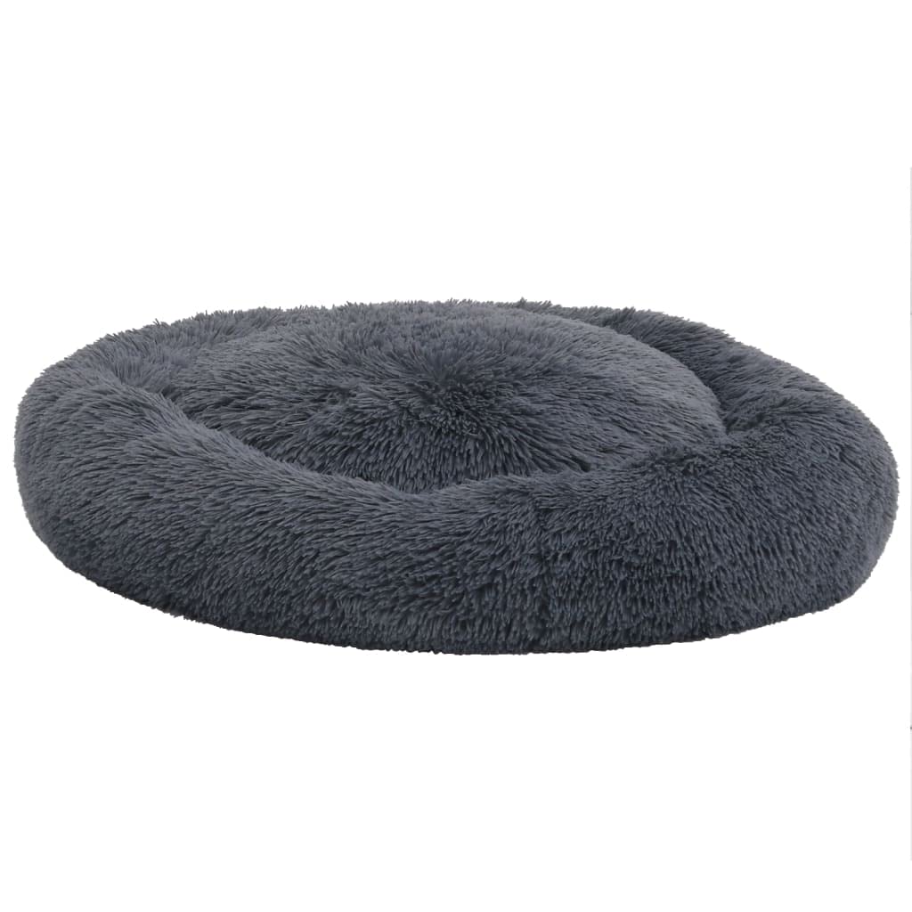 vidaXL Cojín Lavable para Perros y Gatos Felpa Gris Oscuro 90x90x16 cm Colchón