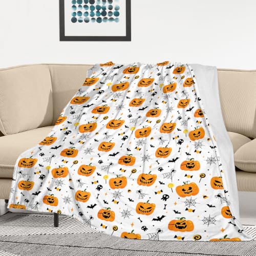 Image of Halloween Pumpkin Blanket, 40x60inches