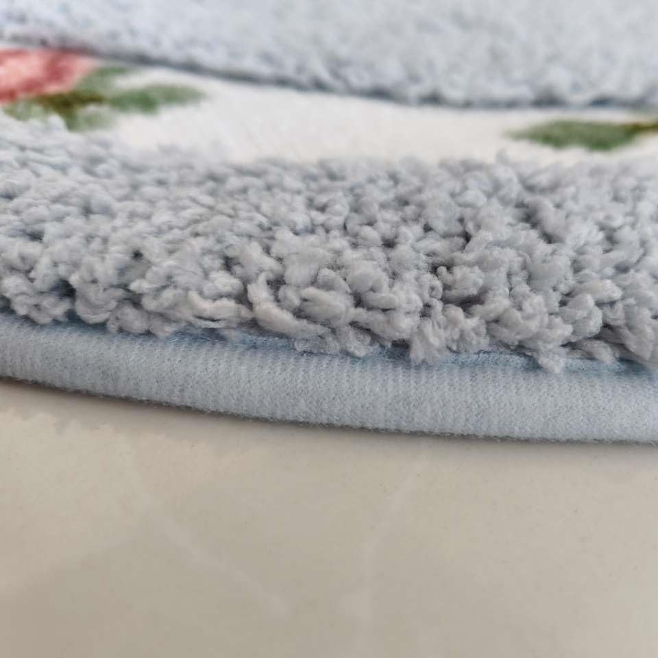 Miniatura 8 de Abreeze Alfombra rosa para sala de estar y dormitorio, antideslizante, ultrasuave, lavable y absorbente, 17.71x49.21 pulgadas, color azul