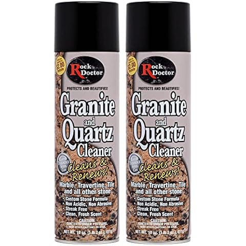Rock Doctor Granite Cleaner - Surface Cleaner Spray, Granite/Marble Countertop Cleaner, Cleaning Spray for Vanity, Kitchen Counters, Stone Surface 2PK Cover