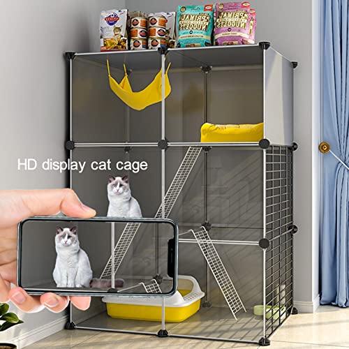 Corralito para gatos y animales pequeños con jaula de ejercicio DIY para conejos de interior 7