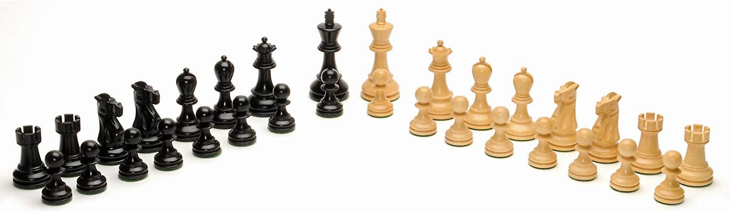 English Chess Set with Pullout Storage Drawers - 19 inch