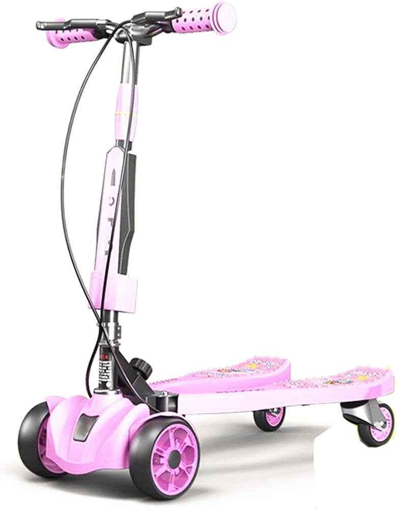 カエル式子供スクーター足足ペダル3-12歳8女の子6足離れ滑りはさみ車。 Amazon.co.jp: キッズキックスクーター 子供のカエルのスクーター3-12