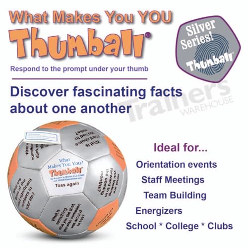 Image of Trainers Warehouse 6 inch Thumball Collection, 32 Prompts for Conversation, Team Building, Relationship and Training