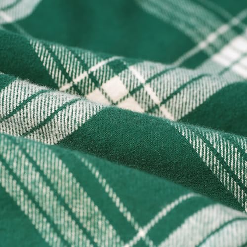 Image of Dubinik Mens Shacket Flannel Shirt for Men Lightweight Jacket Casual Plaid Coat with Warm Lining Long Sleeve Button