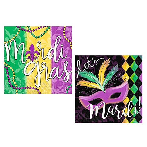 Serviettes de fête Mardi Gras pour célébrer la joie du carnaval en famille