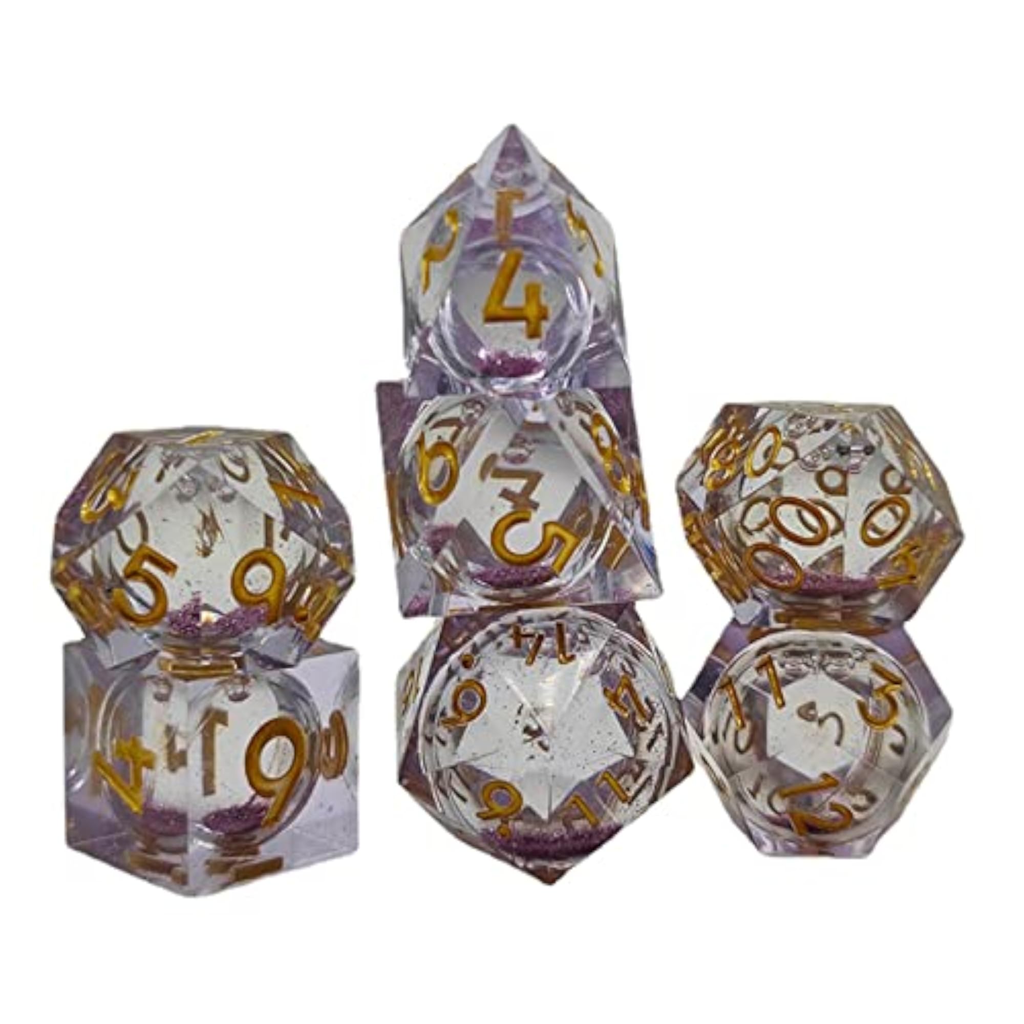 7Pcs Multi Sided Dice Set for DND Entertainment