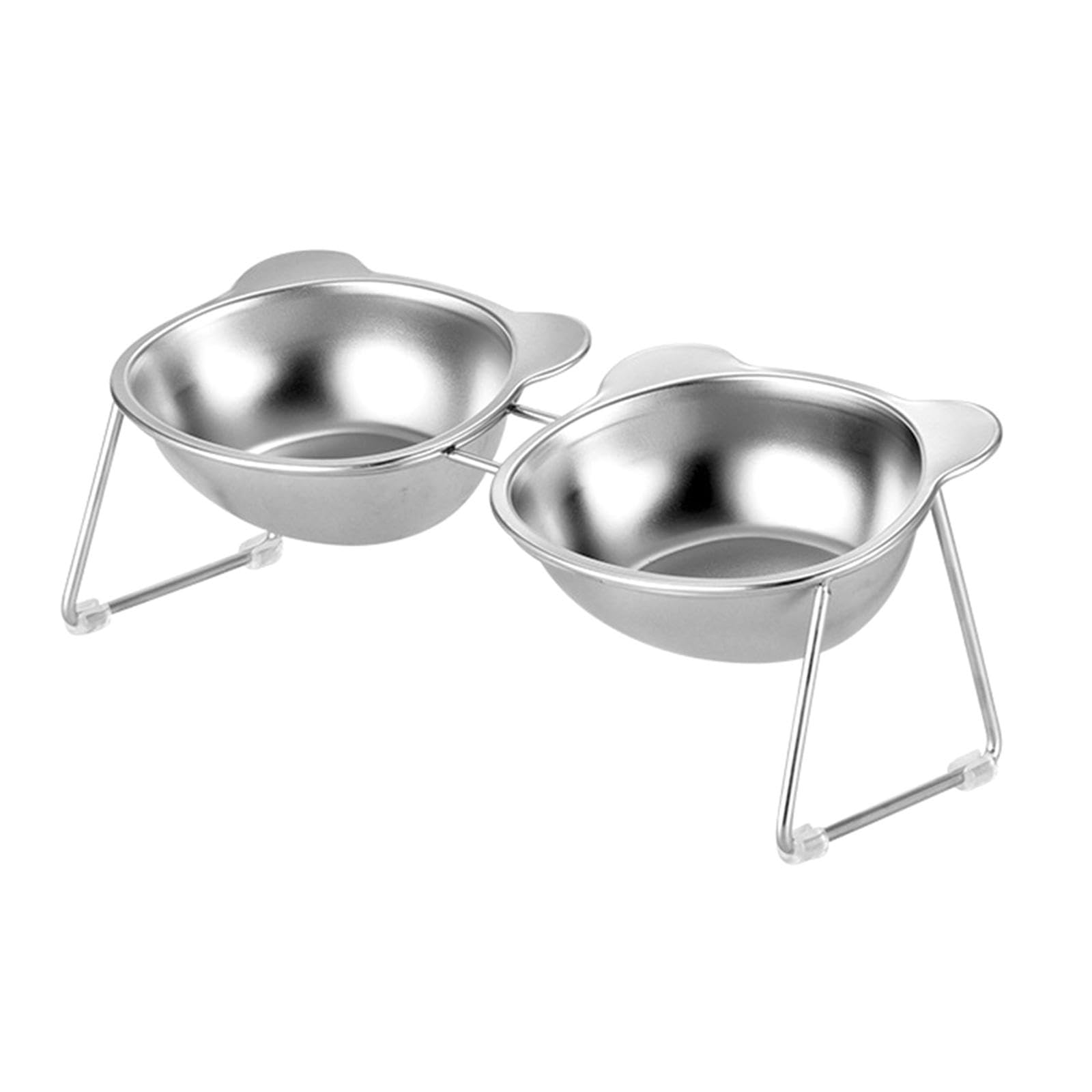 Comedero Elevado para Gatos, Comedero para Mascotas, Decoración, Recipiente para Alimentar Cachorros, Ideal para Viajes, Hogar de EST, Cuencos Dobles de Dibujos Animados, Individual