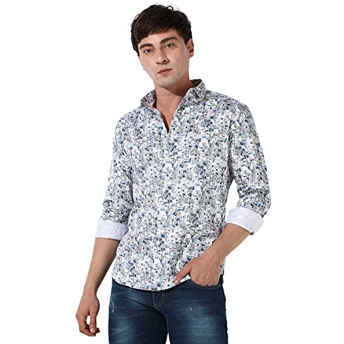Image of Campus Sutra Men's Cotton Regular Fit Shirt