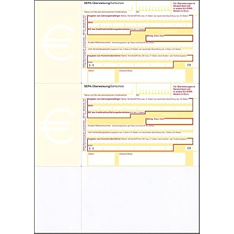 Bits&Paper HU272 - SEPA-Überweisung/Zahlschein, 500 Blatt, A4, bankneutral Cover