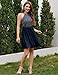 Dressystar Women's Halter Short Sparkly Sequin Chiffon Homecoming Cocktail Prom Dress Navy XS