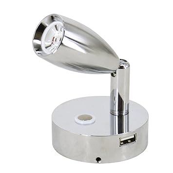 LOOM TREE Dc 12V / 24V Rv Reading Light Spotlight For Motorhome Yacht Truck Cabin | 1X Rv Reading Lamp 2X Screws