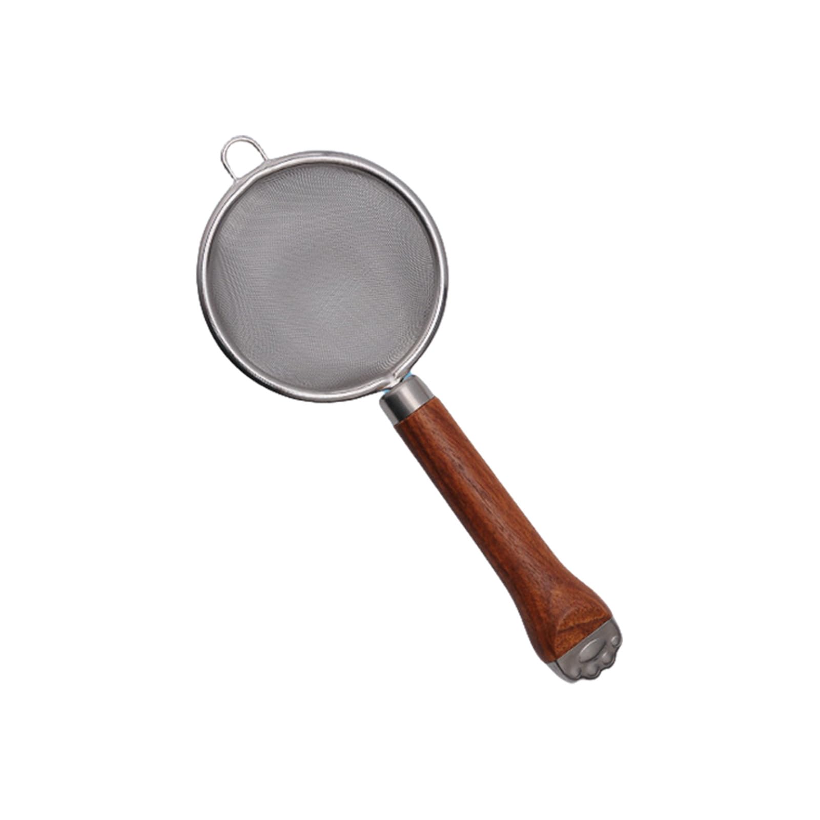 Tsophreniq Clumps Resistant Cats Paws Nonrust Steel Sifter Ergonomic Handle Design for Baking Preparation Cats Paws Flour Sifter