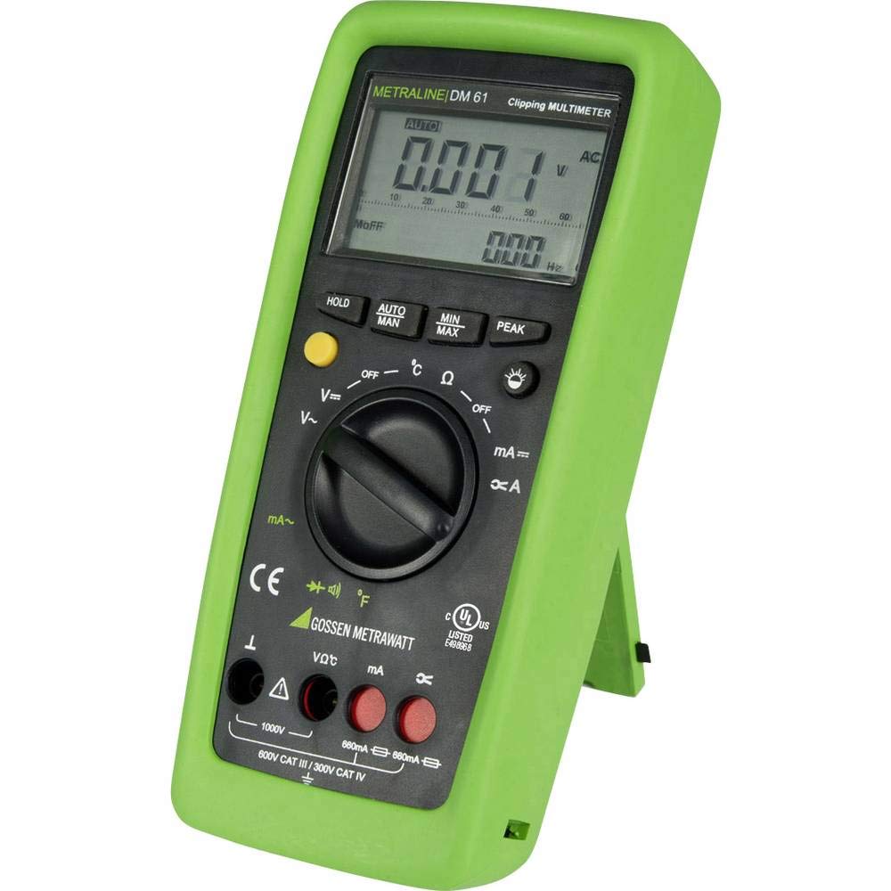 Gossen Metrawatt METRALINE DM61 Tragbar Digital Multimeter Echteffektivwert 660 mA dc, 66 mΩ