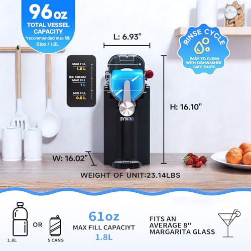 Image of SYINTAO 2-in-1 Slushie & Soft Serve Ice Cream Maker