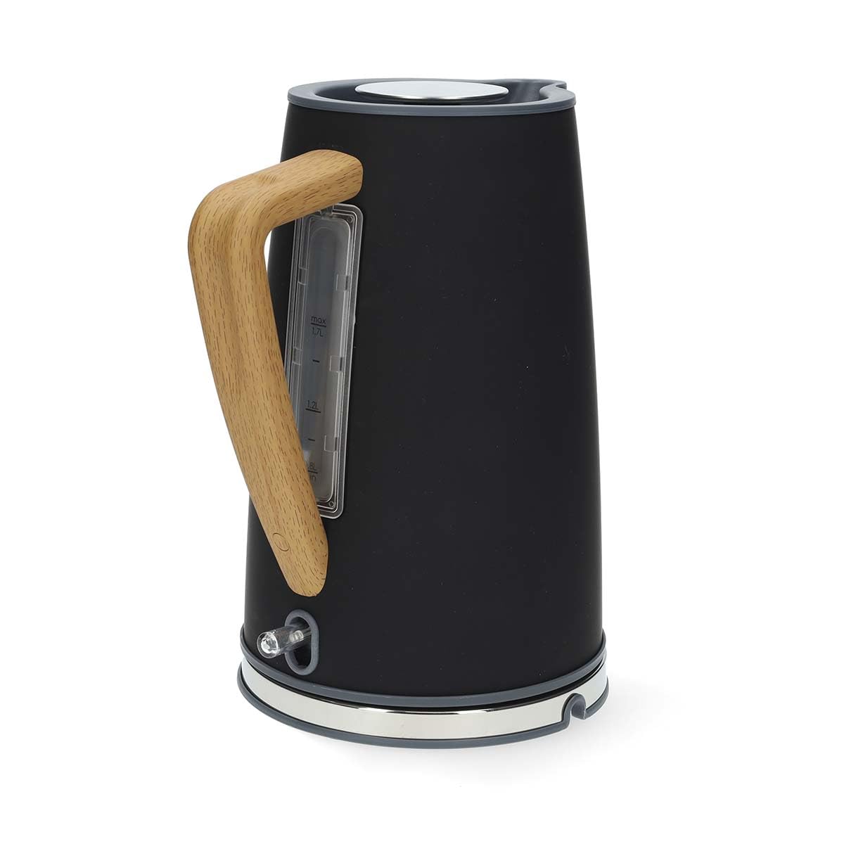 Wasserkocher - 1.7 l - Soft-Touch - Schwarz - Um 360 Grad drehbar - Verdecktes Heizelement - Strix Controller - Boil-dry protection